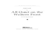 for All Quiet on the Western Front · 2015. 8. 24. · Meet Erich Maria Remarque I write by ear. I hear everything that I write. I choose words for their sound. . . . my novels all