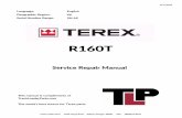 Terex R160T Posi-Track Loader Service Repair Manual...Terex, you must satisfy yourself that it is safe for you and others. You must also ensure that the machine will not be damaged
