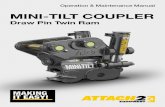 MINI-TILT COUPLER 2019 Website...Lifting Eye • Only use the Lifting Eye at the rear of the Mini-Tilt for lifting. • Do not lift with a bucket or any other attachment fitted to