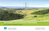An Inside Look at Electric Reliability · 2018. 12. 13. · An Inside Look at Electric Reliability. 2017 Electric Reliability Report. Vacaville, California. December 13, 2018. ...