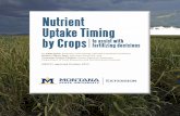 Nutrient Uptake Timing by Crops to assist with fertilizing ......Adequate nutrients early in the growing season are necessary to maximize yield and ensure that especially nitrogen
