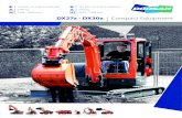 DX27z - DX30z Compact Equipment...DOOSAN DX27z & DX30z hydraulic excavators: two new models with novel features The new DX27z & DX30z (zero tail swing) hydraulic excavators offer additional