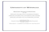 UNIVERSITY OF WATERLOO · 2018. 3. 9. · UNIVERSITY OF WATERLOO. GRADUATE EXPEDITED PROPOSAL OF THE GRADUATE DIPLOMA (TYPE 2) IN NANOELECTRONICS GRADUATE DIPLOMA (TYPE 2) IN ROBOTICS
