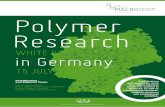 White Paper: Polymer Research in Germany · 2019. 5. 27. · Robert Luxenhofer (Julius Maximilian University of Würzburg), Prof. Dr. Robert Magerle (TU Chemnitz), Prof. Dr. Stefan