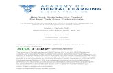 New York State Infection Control For New York State … · 2020. 8. 22. · New York State Infection Control For New York State Professionals The Academy of Dental Learning and OSHA