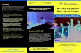 McPike ATC Brochure 2 · 2021. 3. 26. · OVERVIEW The McPike Addiction Treatment Center (ATC), located in Utica, New York, is a 68-bed inpatient rehabilitation addiction treatment
