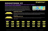 BRIGHTSIGN XT · 2020. 11. 11. · VIDEO ENGINE DECODER Native 4K@60p Dolby Vision and HDR10+ video decoding X X Single video decoding: 4K or 1080p60 X X Dual video decoding: 4K or