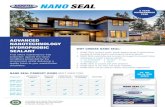 NANO SEALSEALANT 1lt, 2lt, 5lt or 20lt SIZES PRODUCT NANO SEAL SP15 (B60) NANO SEAL SP25 (B60) NANO SEAL SP33 (B62) NANO SEAL SP40 (B62) UNTREATED TIMBER TREATED TIMBER COMPOSITE &
