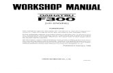 Daihatsu F300 (HD-Engine) Service Repair Manual