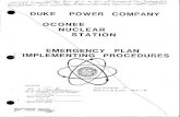DUKE POWER COMPANY OCONEE NUCLEAR STATION … · 2015. 9. 2. · DUKE POWER COMPANY OCONEE NUCLEAR STATION EMERGENCY PLAN IMPLEMENTING PROCEDURES APPROVED: M. S. Tuckman, Station
