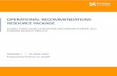OPERATIONAL RECOMMENDATIONS RESOURCE PACKAGEC19 RM OPERATIONAL RECOMMENDATIONS RESOURCE PACKAGE | APRIL 2021 61 | PARTNERS IN HEALTH OBJECTIVE 1: Ensure a safe, reliable, and resilient