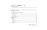 NI ISM-7401/7402 User Manual - National Instruments · 2018. 10. 18. · USER MANUAL NI ISM-7401/7402 Integrated Stepper This manual describes the NI ISM-7401 and the NI ISM-7402