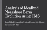Analysis of Idealized Nearshore Berm Evolution using CMS · 2020. 9. 29. · South Padre Island Vilano Beach Ogden Dunes ocean Beach City 1000 — eq_ profile 1400 Nos . Ocean Beach