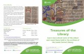 Contact us: Treasures of the Library · 2016. 11. 21. · bus and iel, eltis, Fenestella, Popes Gregorius the First and Ninth, Herolt and Shedel. Shown on the right is a page from