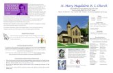 St. Mary Magdalene R. C. Church · 2021. 2. 2. · St. Mary Magdalene R. C. Church 136-20 219th Street Springfield Gardens, NY 11413 Rectory/Parish office: 218-12 136th Avenue Phone: