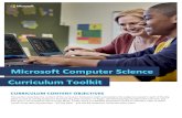Microsoft Computer Science Curriculum Toolkit · 2021. 1. 8. · Microsoft Computer Science Curriculum Toolkit // Curriculum Framework Objectives SOFTWARE DEVELOPMENT This Domain