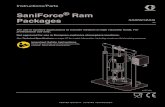 SaniForce Ram Packages...long enough to prevent the ram from tipping. The equipment must be grounded. Grounding reduces the risk of static and electric shock by providing an escape