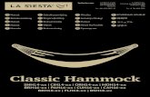 Classic Hammock Manual 180911 PRINT - Eau Bien Etre€¦ · lasiesta.com Classic Hammock SNH14-xx | CIH14-xx | ORH14-xx | MOH14-xx BRH16-xx | PAH16-xx | CUH16-xx | CAH16-xx BRH18-xx
