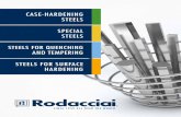 CASE-HARDENING STEELS SPECIAL STEELS STEELS FOR … · 2019. 11. 12. · 4÷60 Polished ISA h9-h10-h11 Peeled - rolled Round 20÷100 Polished ISA h9-h10-h11 Ground Round 3÷100 Polished