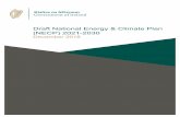 Draft National Energy & Climate Plan (NECP) 2021-2030 · 2020. 6. 19. · climate ministry) is responsible for the development of Ireland’s energy and climate policies. The Department’s