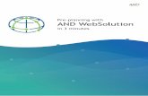 Pre-planning with AND WebSolution · 2021. 3. 18. · Pre-planning with AND WebSolution in 3 minutes . This short guide shows how the pre-planning of an FTTH network can be carried