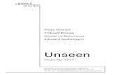 Unseen · 2017. 9. 16. · kintsukuroi Japanese traditional technique by Boudot. By playing on volume and movement within the flat and fixed image, each artist succeeds in freeing