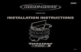 INSTALLATION INSTRUCTIONS - XDP · JOUNCE BUMPER Unfasten and remove existing jounce bumper from the vehicle. AXLE BRAKE LINE BRACKET EXISTING FASTENER Unfasten brake line bracket