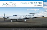 PILATUS PC-12 NG...PILATUS PC-12 NG SN 1026 | sales@jetAVIVA.com | +1.512.410.0295 YEAR & MODEL: 2008 PC-12 NG SERIAL NUMBER: 1026 REGISTRATION: N881FG PLAY VIDEO TOUR AIRFRAME: 2008