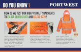 Do You Know Booklet-13m MariginALL PORTWEST BUMP CAPS PW59, PW79, PW69 & PW89 SURPASS THE EN 812 STANDARD IMPACT / SHOCK ABSORPTION Bump caps are intended to protect the wearer from