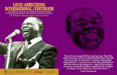 LOUIS ARMSTRONG INTERNATIONAL CONTINUUM · 2021. 4. 8. · LOUIS ARMSTRONG INTERNATIONAL CONTINUUM Presented by the Center for Jazz Studies at Columbia University In conjunction with