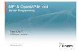 MPI & OpenMP Mixed - UHeMwiki.uhem.itu.edu.tr/w/images/c/ca/OpenMP-Mixed_Apps.pdfMPI vs. OpenMP Case 6/36 22.06.2012 • MPIand% OpenMP%are%both%suitable%for%coarse%grain% parallelism%(mul/ple%asynchronous%processor)%%