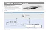 G5 Linear Motor Axis Datasheet · 2020. 12. 14. · 2 Robot Linear motor axis Note: The standard linear motor axis includes 1 Vpp SinCos encoder. For another encoder options or customized