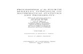 PROCEEDINGS the FOURTH BERKELEY SYMPOSIUM ON MATHEMATICAL ... · PROCEEDINGS of the FOURTH BERKELEY SYMPOSIUM ON MATHEMATICAL STATISTICS AND PROBABILITY~ Held at the Statistical Laboratory