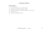 CHAPTER 3 DIODES - WordPress.com · 2017. 3. 25. · CHAPTER 3 DIODES Chapter Outline 3.1 The Ideal Diode 3.2 Terminal Characteristics of Junction Diodes 3.3 Modeling the Diode Forward