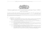 Interception of Communications Act 1985 · 2018. 11. 8. · 2 Interception of Communications Act 1985 (c. 56) Document Generated: 2018-11-08 Status: This is the original version (as