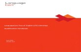 LanguageCert Test of English (LTE) (Writing) Qualification … · 2020. 9. 14. · LanguageCert IESOL Levels CEFR Levels RQF/CQFW (England and Northern Ireland/Wales) LTE (W) A1 Preliminary