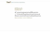 Office of Inspector General Compendium - AAPC · 2020. 5. 22. · HHS Office of Inspector General Compendium of Unimplemented Recommendations | 2012 Introduction and Priorities Page