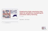 Employing high resolution big data for predictive modelling in precision dairy farming · 2021. 3. 12. · precision dairy farming G. Katz Speaker: Gil Katz. Gil Katz Afimilk Dairy