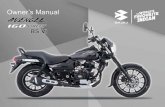 Doc. No. 71120139 REV. 03, - Bajaj Autos-Manual-Avenger-160...The braking distance for motorcycle equipped with an anti-lock braking system may be longer than for those without it