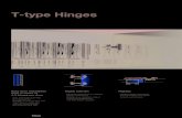 T-Type Hinges T-type Hinges - Woodworkers Supply · 2019. 8. 28. · T-Type Hinges Highly tolerant · Reliable door closing in case of accidental misalignment · ‘ConﬁdentClose’
