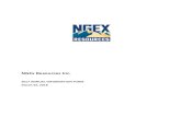 NGEx Resources Inc. · 2020. 7. 9. · La Chola Properties means certain mineral claims known as Chola 1, and Potro I, Potro II and Potro III, located in La Rioja, Province, Argentina.
