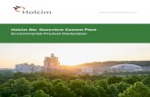 Holcim Ste. Genevieve Cement Plant - ASTM · Genevieve Athena LCI databasedeveloped in SimaPro, 2020. A high level of transparency is provided . throughout the report as the LCI profile