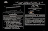 iNSTAllATiON iNSTRUCTiONS AND OWNER'S MANUAlempirezoneheat.com/wp-content/uploads/2019/10/19562-8...Page 1 Patent # 5.664.555 This appliance may be installed as an OEM installation