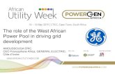 The role of the West African Power Pool in driving grid ......The role of the West African Power Pool in driving grid development AMOUSSOUGA ERIC CEO Francophone Africa, GENERAL ELECTRIC,