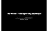 The world’s leading coding technique - 81346 · 2020. 9. 30. · Brief presentation Electrical engineer (B. of Science) 1988 Co‐author of ISO/IEC 81346, IEC 61082, IEC 61355,