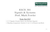 EECE 301 Signals & Systems Prof. Mark Fowlerws2.binghamton.edu/fowler/fowler personal page/EE301... · 2007. 8. 15. · 1/21 EECE 301 Signals & Systems Prof. Mark Fowler Note Set