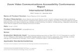 Zoom Video Communications Accessibility Conformance ... Rooms v5.0...Zoom Video Communications Accessibility Conformance Report International Edition VPAT® Version 2.3 – December