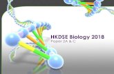 HKDSE Biology 2018 · 2018. 12. 17. · HKDSE Biology 2018 Paper 2A & C . Paper 2A – 1(a)(i) Comparison . Paper 2A ...