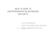 BCA: III SEM: VI CRYPTOGRAPHY & NETWORK SECURITY · 2020. 6. 5. · Cryptography & Network Security - Behrouz A. Forouzan • Routing Control –It means selecting and continuously