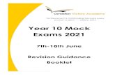Year 10 Mock Exams 2021 - Ormiston Victory Academy...proactive—don’t skip over questions you don’t know—most past exam papers have video solutions on YouTube or ask your teacher!